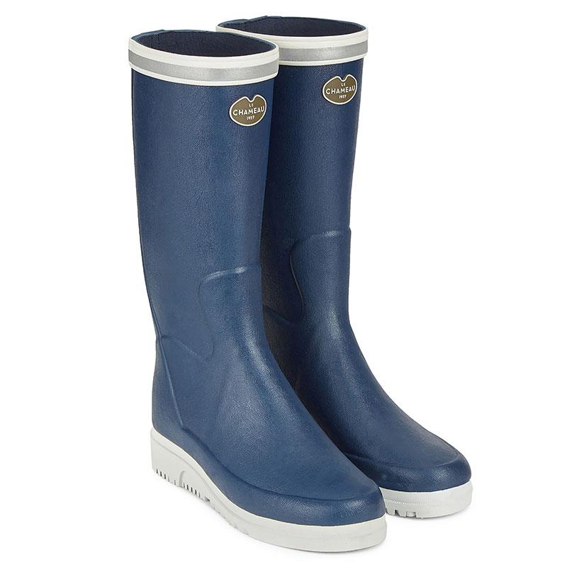 Bottes Femme Le Chameau Marine Evo Doublées Ponti - Marine