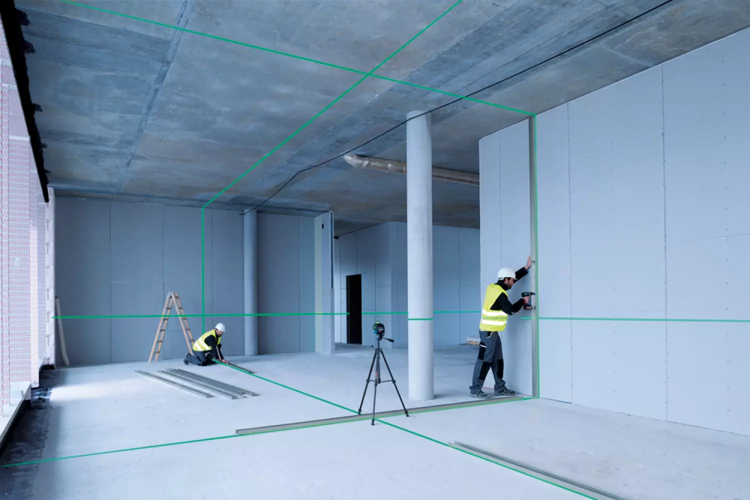 Bosch GLL 3-80 G Kruislijnlaser in opbergetui in koffer - 30 - 120 m