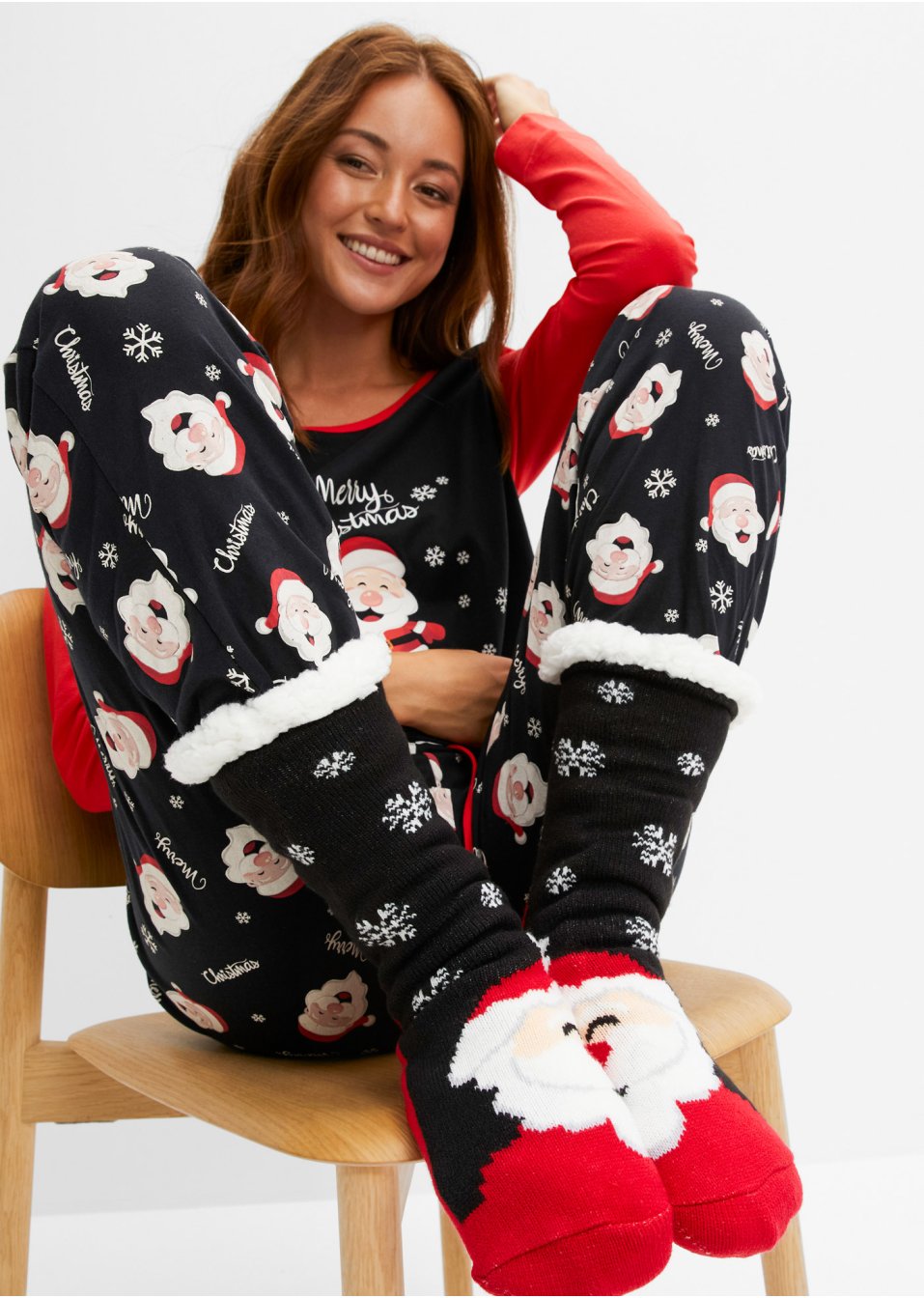 Chaussettes douillettes avec doublure peluche