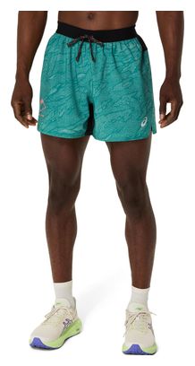 Short Asics Fujitrail Vert Homme