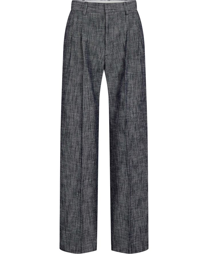 Filippa K Darcey Textured Trousers Navy/white