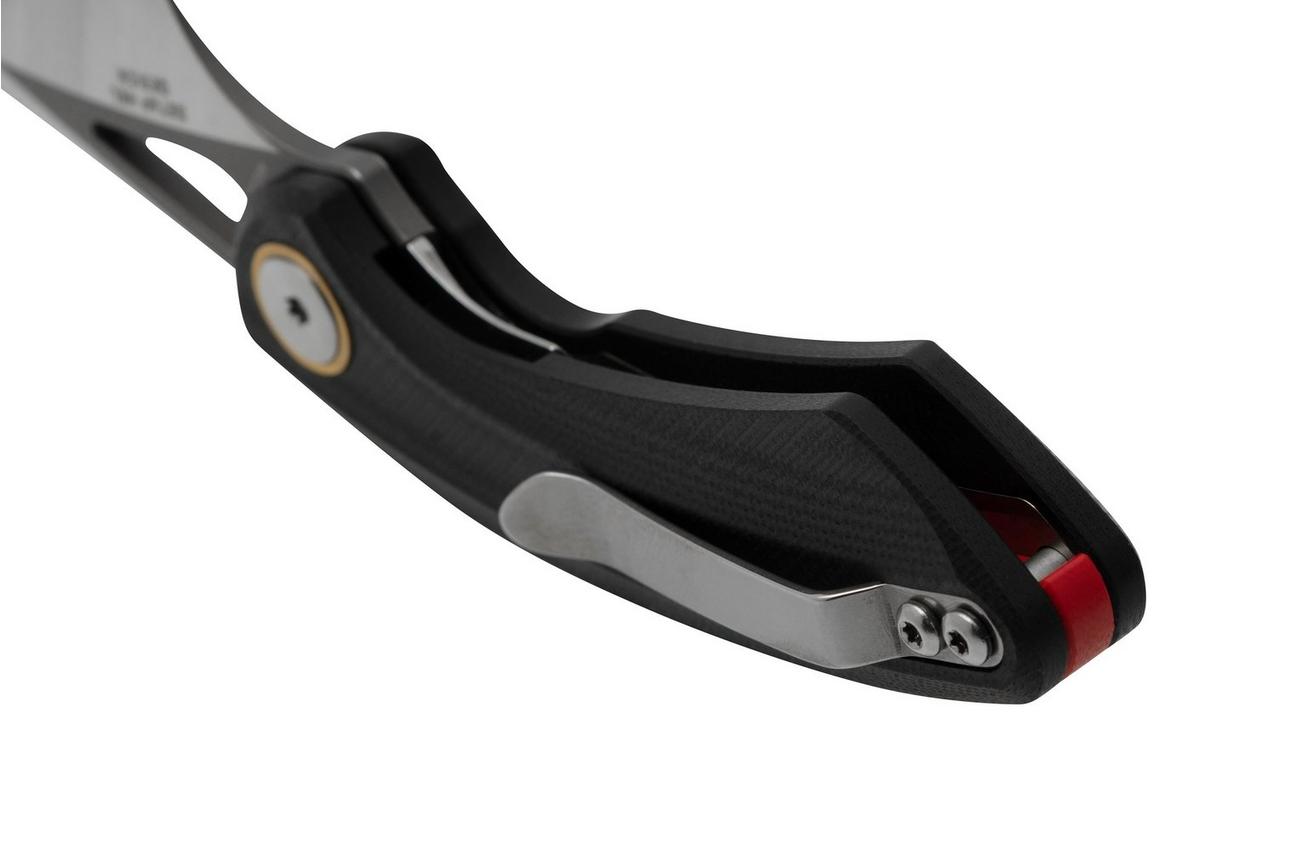 Bestech Bihai Grey DLC Stonewashed Satin, Black G10 BG53A-2 zakmes, Ostap Hel design
