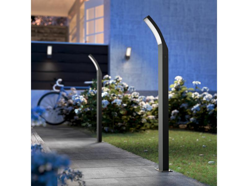 Philips Sockelleuchte Splay, 12 W, 1100 lm, 4000 K, 96 cm, Aussensockelleuchte für den Garten