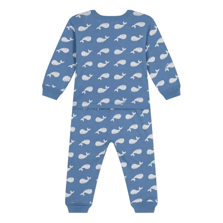 Petit Bateau Pyjama Mobi Baleines | Bleu