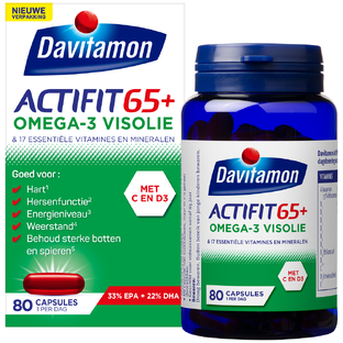 Davitamon Actifit 65  Omega-3 Visolie Capsules 80CP