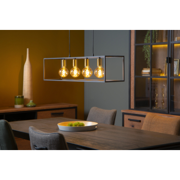 Lucide hanglamp Ruben zwart 92x22 cm (lxb)