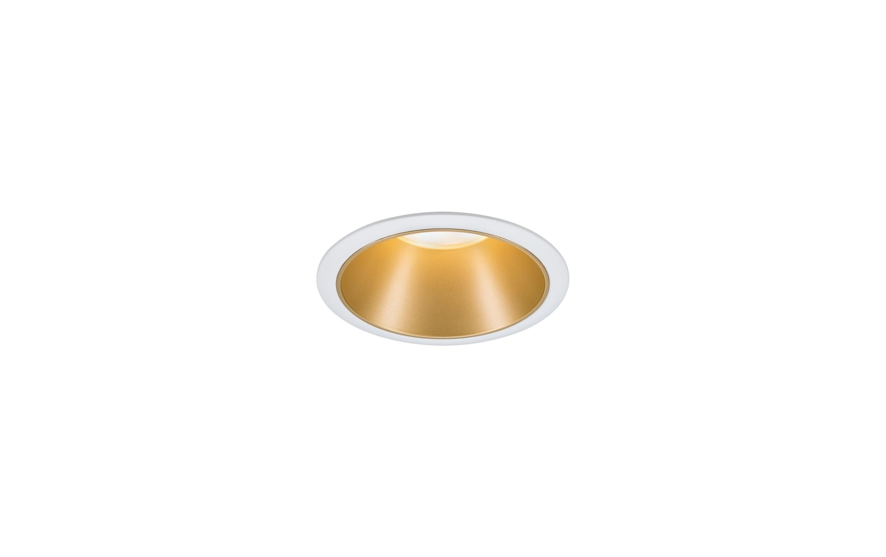 Einbauspot Cole Coin 3-Stepdim Set, 18W, 2700 K, Weiss/ GoldLED Einbauspot 3-Step-Dim Basisset
