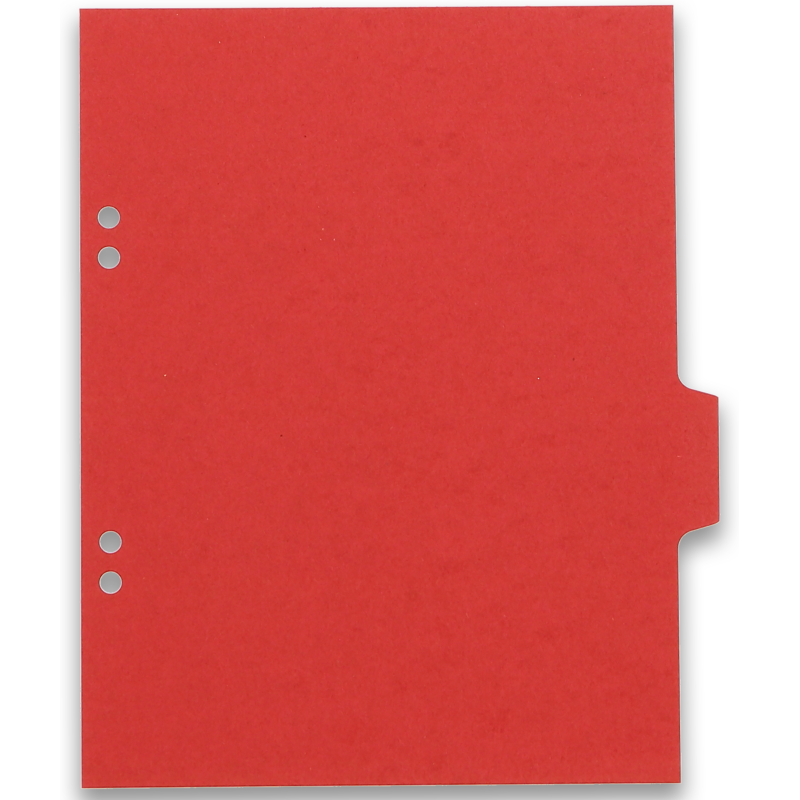 Intercalaires neutres 17x22 6 positions carte lustree 3/10 assorti