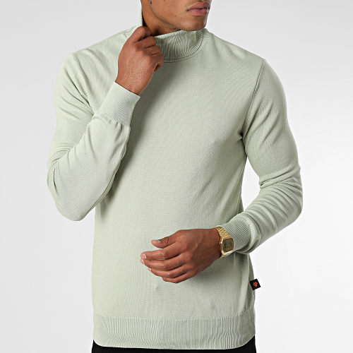 Pull Col Roulé AVR-176 Vert Clair