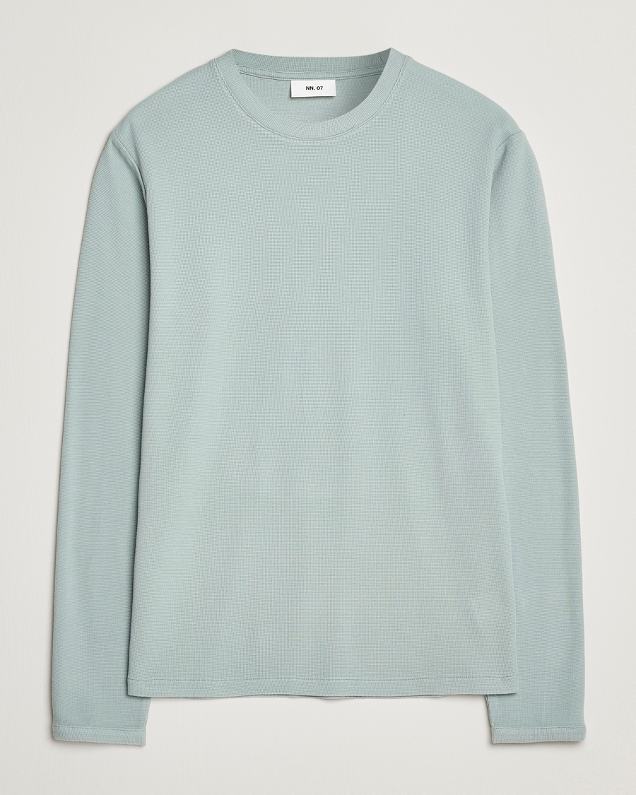 NN07 Clive Knitted Sweater Steely Blue