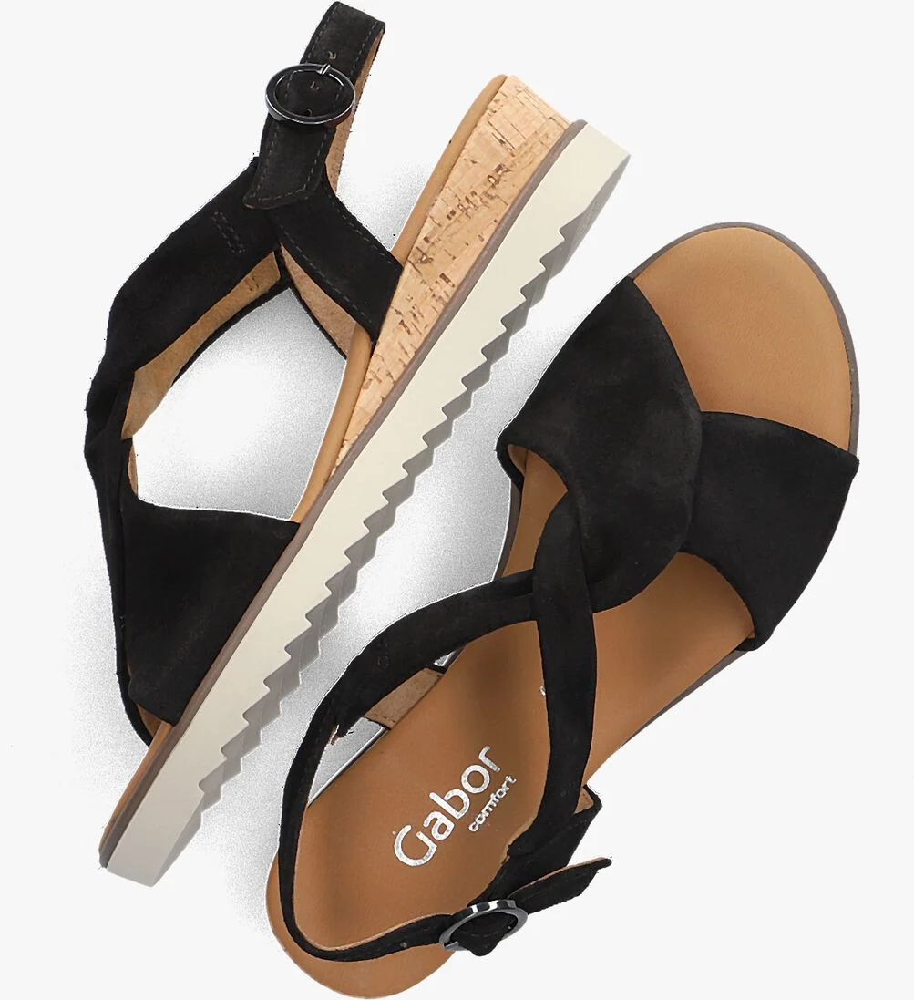 GABOR zwarte gabor sandalen 751.1