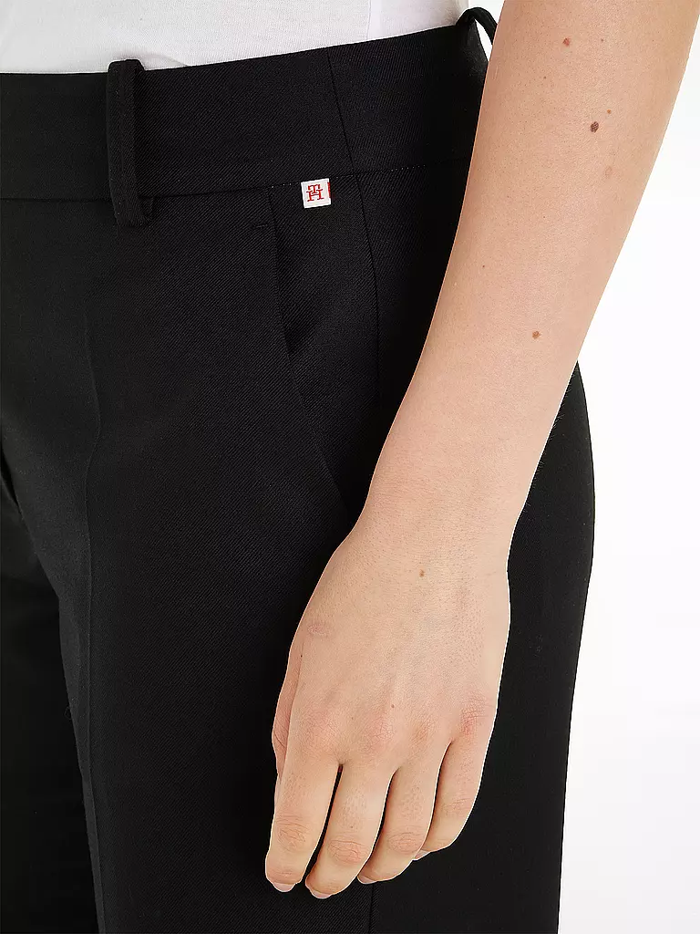 TOMMY HILFIGER Businesshose 7/8 schwarz