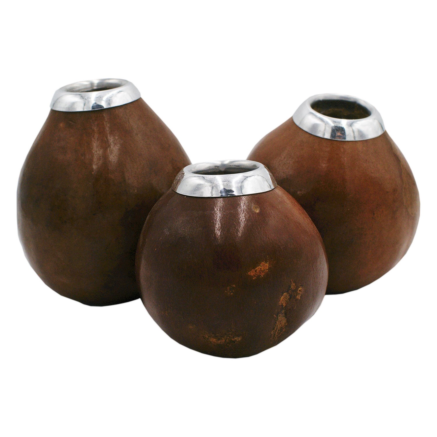 Mate Trinkgefäß natur mittel-dunkelbraun