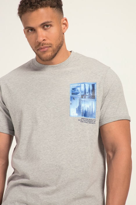 STHUGE T-Shirt, Halbarm, Rundhals, Print, bis 8 XL