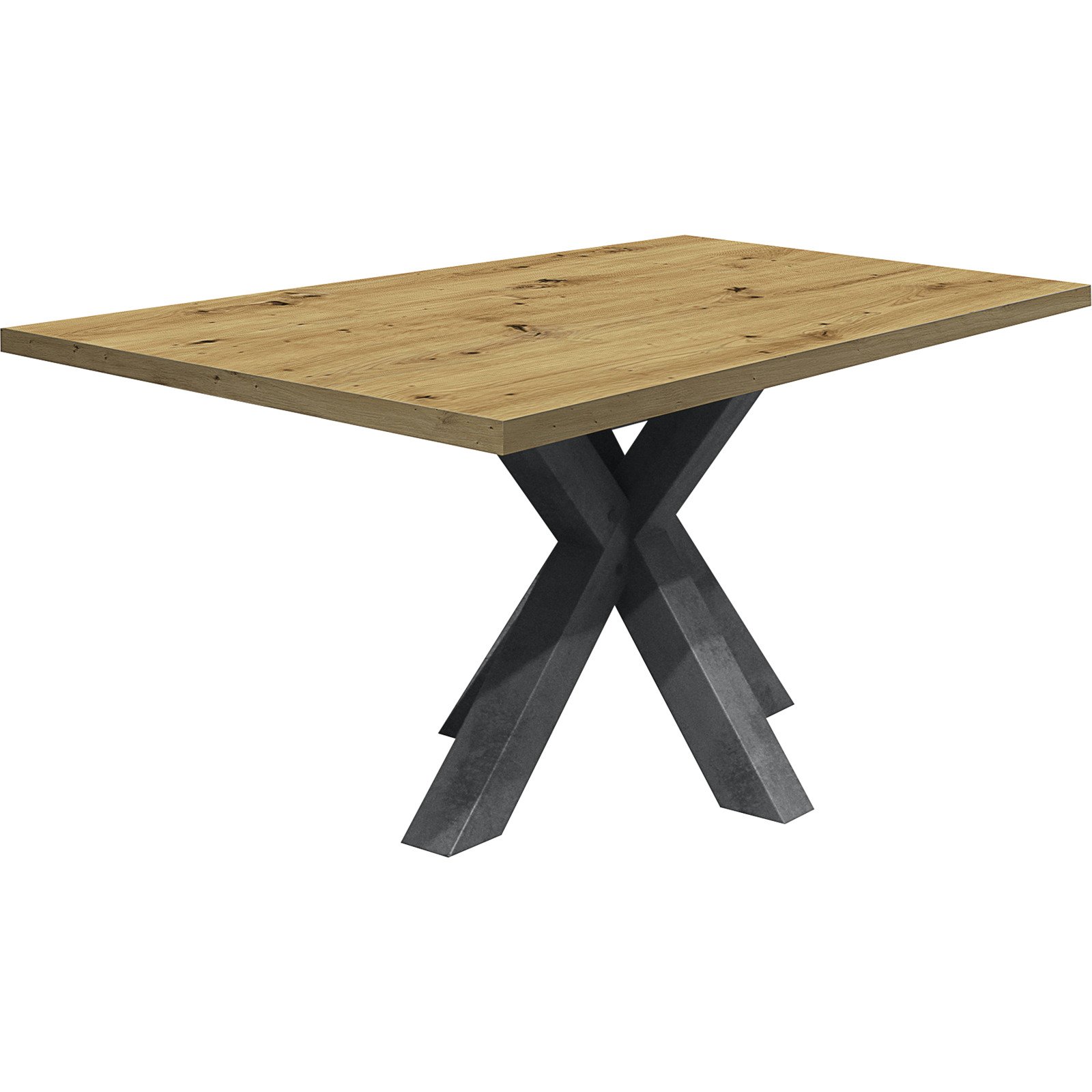 Tisch Magna Dekor Stern-Fuss 180 x 75 x 90 cm, Asteiche