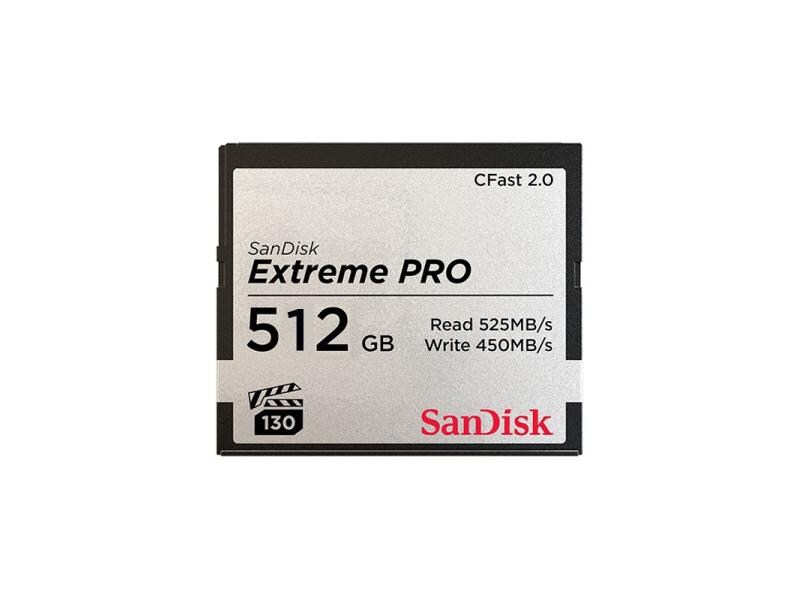 SanDisk CFast-Karte Extreme Pro 512 GB CFast 2.0-Karte für Kameras und Camcorder