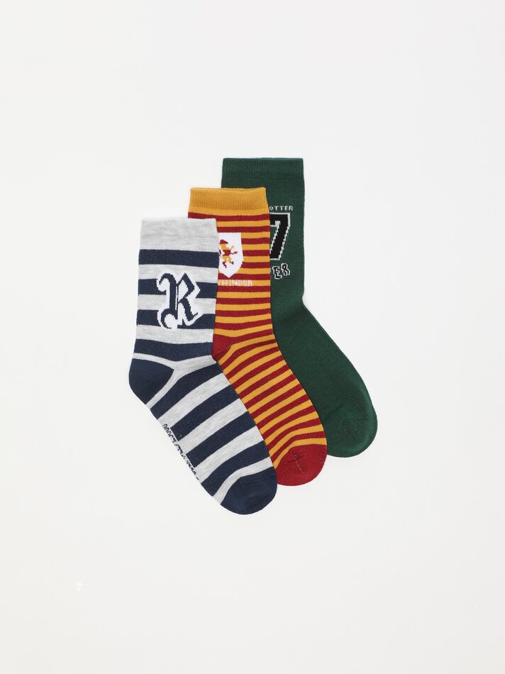 Pacote com 3 pares de meias Harry Potter © &™ WARNER BROS. - Cores variadas