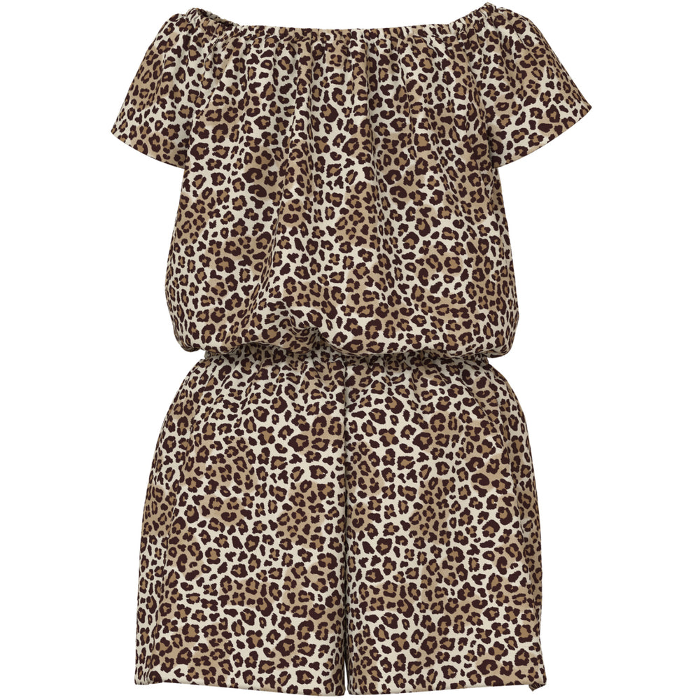 Køb Name It Turtledove Leopard Nkfvinaya Ss Playsuit Fffff Noos