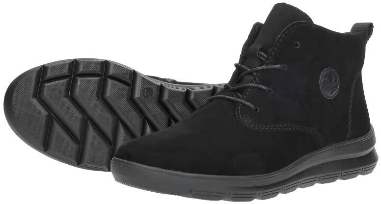 Rieker Veterschoenen Hoog zwart