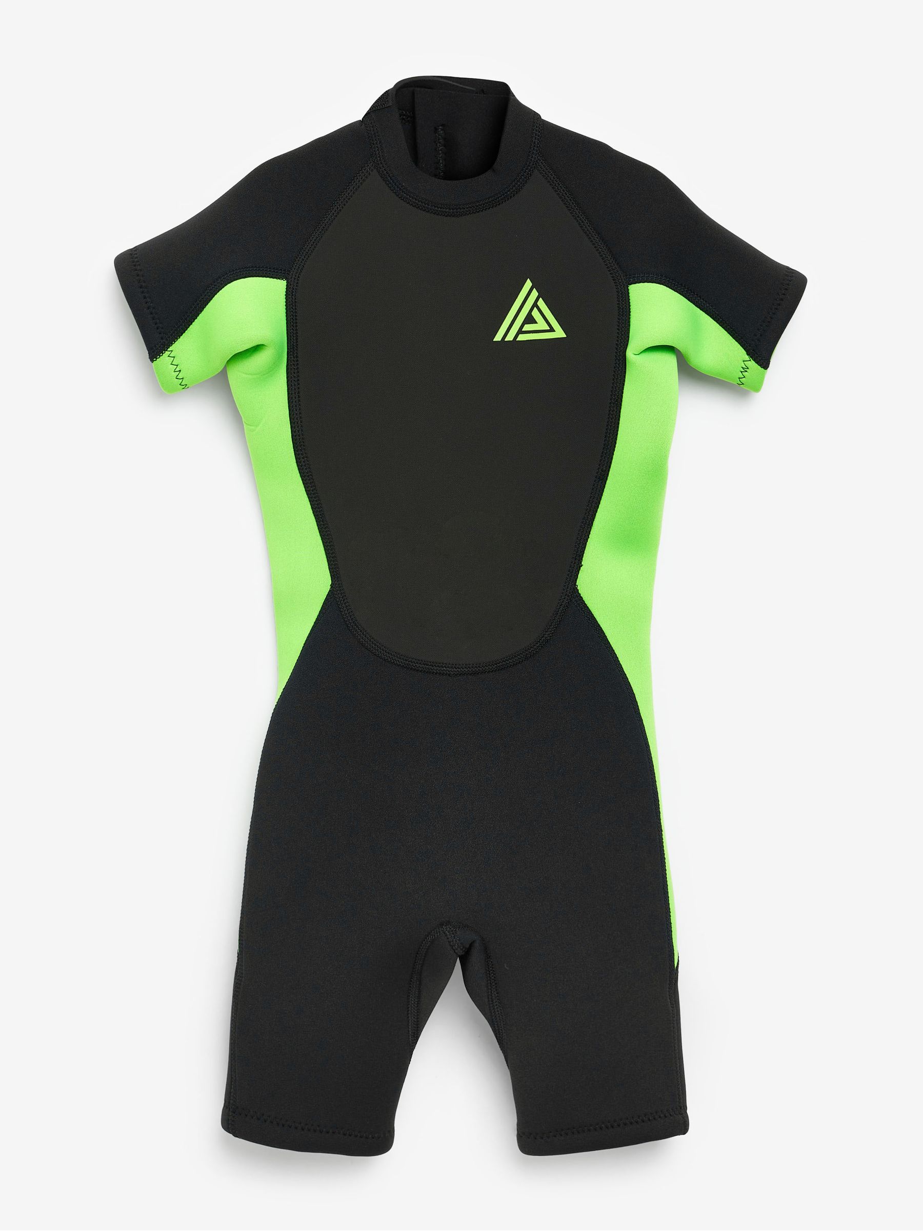 Zwart en groen met korte mouw - Wetsuit (1 - 16 jr)