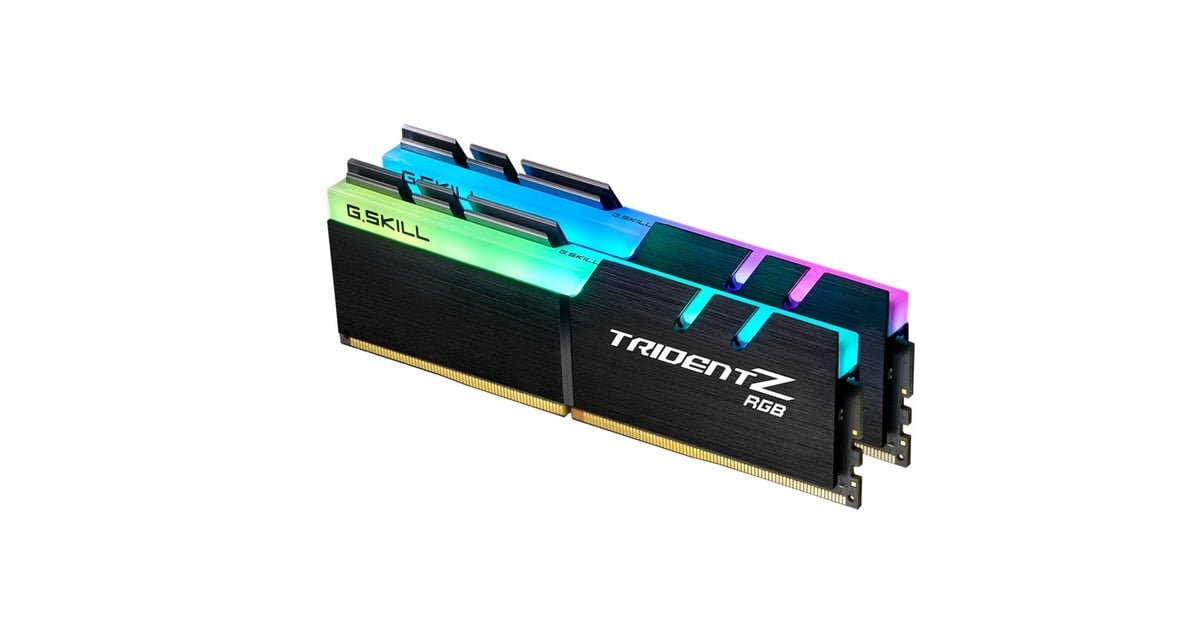 G.Skill32 GB DDR4-3600 Kit werkgeheugen  (Zwart, F4-3600C18D-32GTZR, Trident Z RGB, XMP)