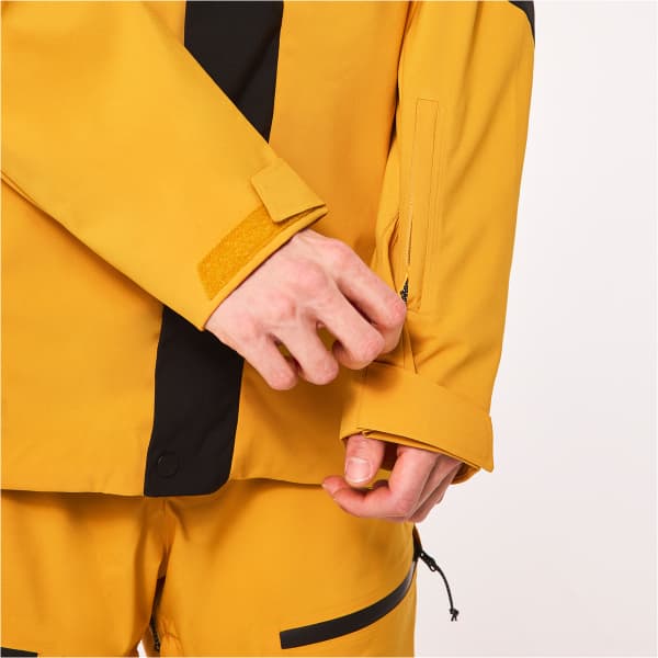 Veste de ski OAKLEY TNP TBT SHELL JACKET AMBER YELLOW/BLACKOUT