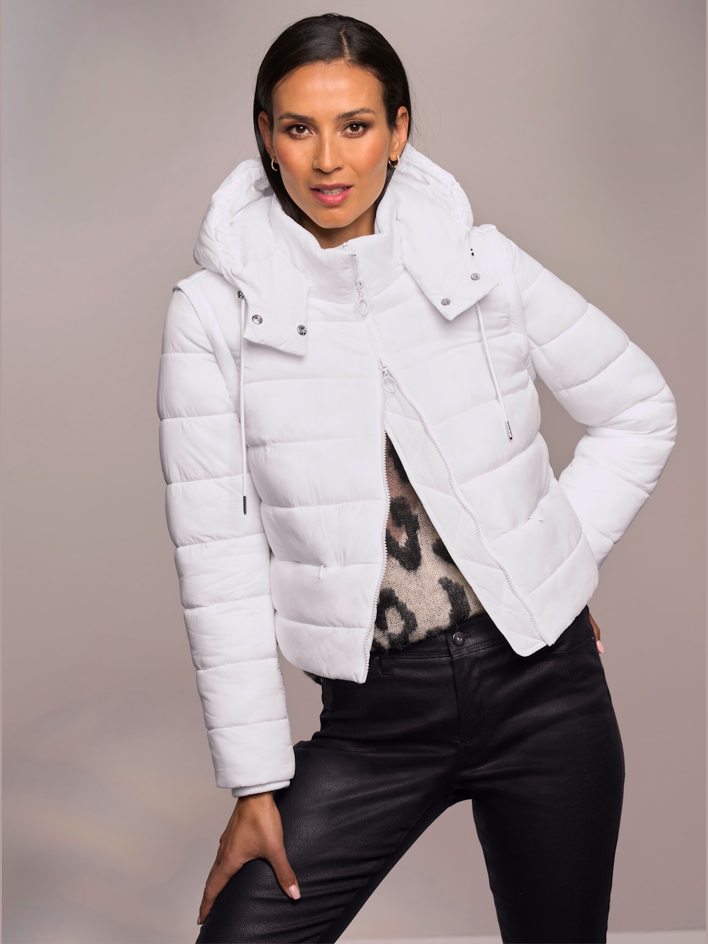 Manteau matelassé se porte de multiples façons