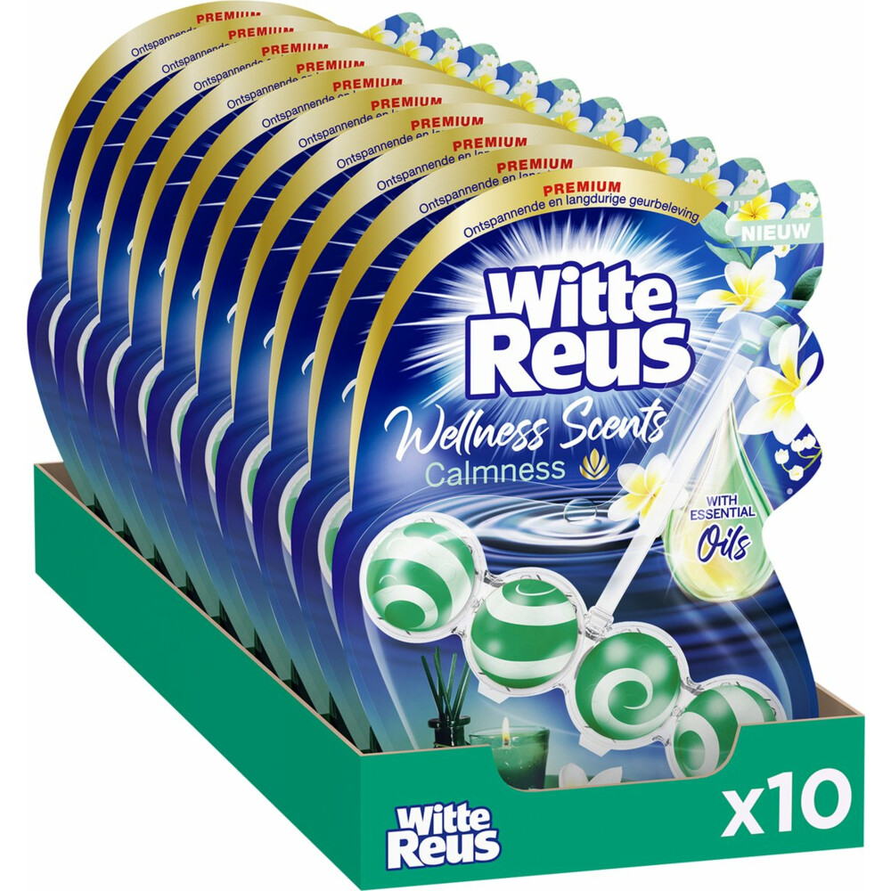 10x Witte Reus Toiletblok Wellness Scents Calmness