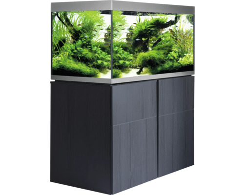 Fluval Siena 332 aquariumcombinatie met LED-verlichting, verwarming, buitenfilter en kast, 332 l, grafiet, 110 x 55 x 128 cm