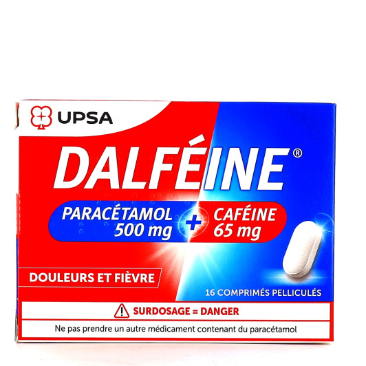 Dalféine Paracétamol / Caféine 16 comprimés