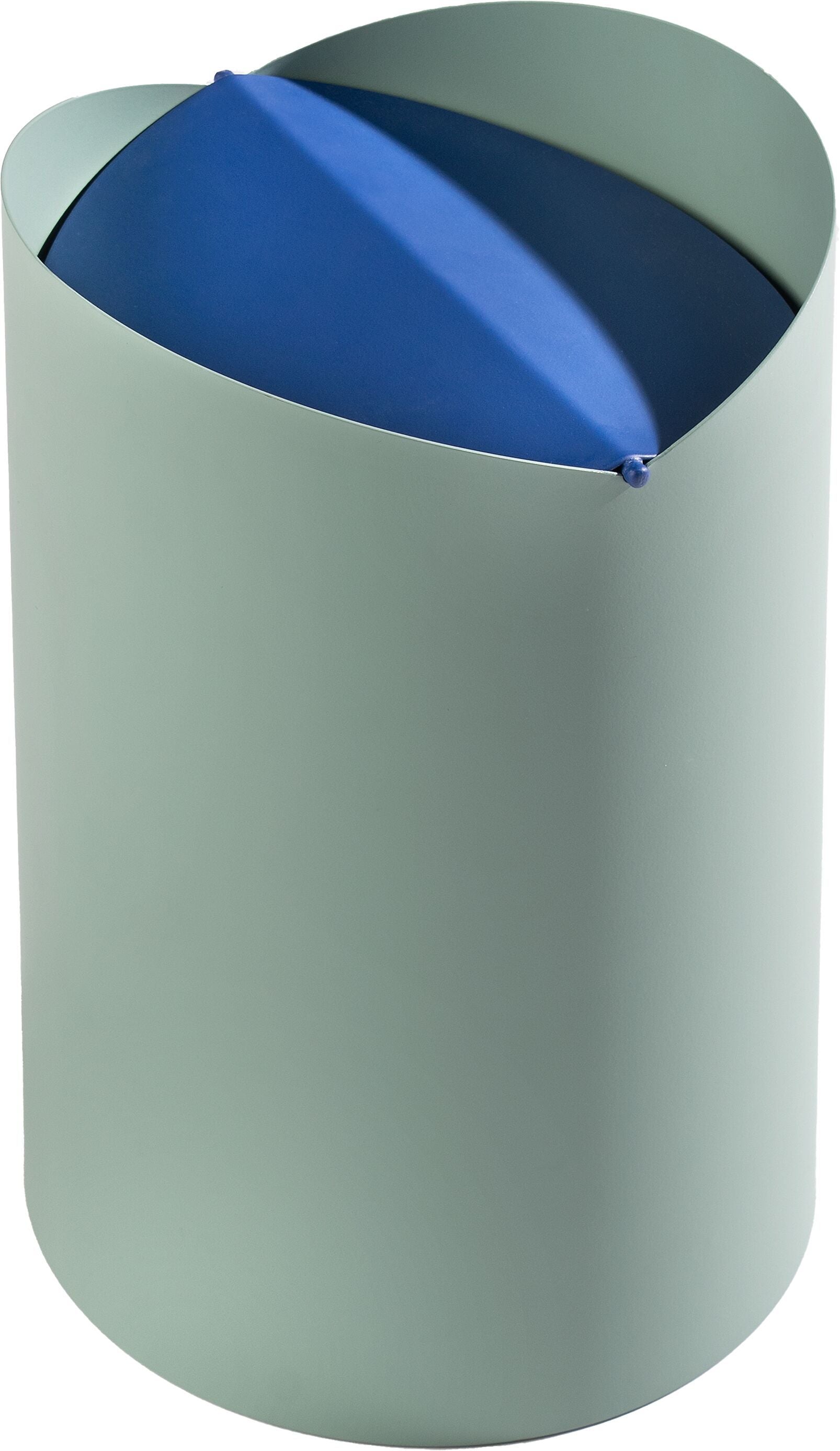 SE-ECAL Abfalleimer gross grün/blau - Grün / Blau / H: 32.0 cm