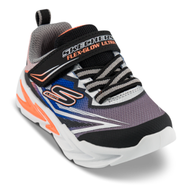 Skechers S-Lights Flex-Glow Ultra Sneaker Sort 400139N (21-26)
