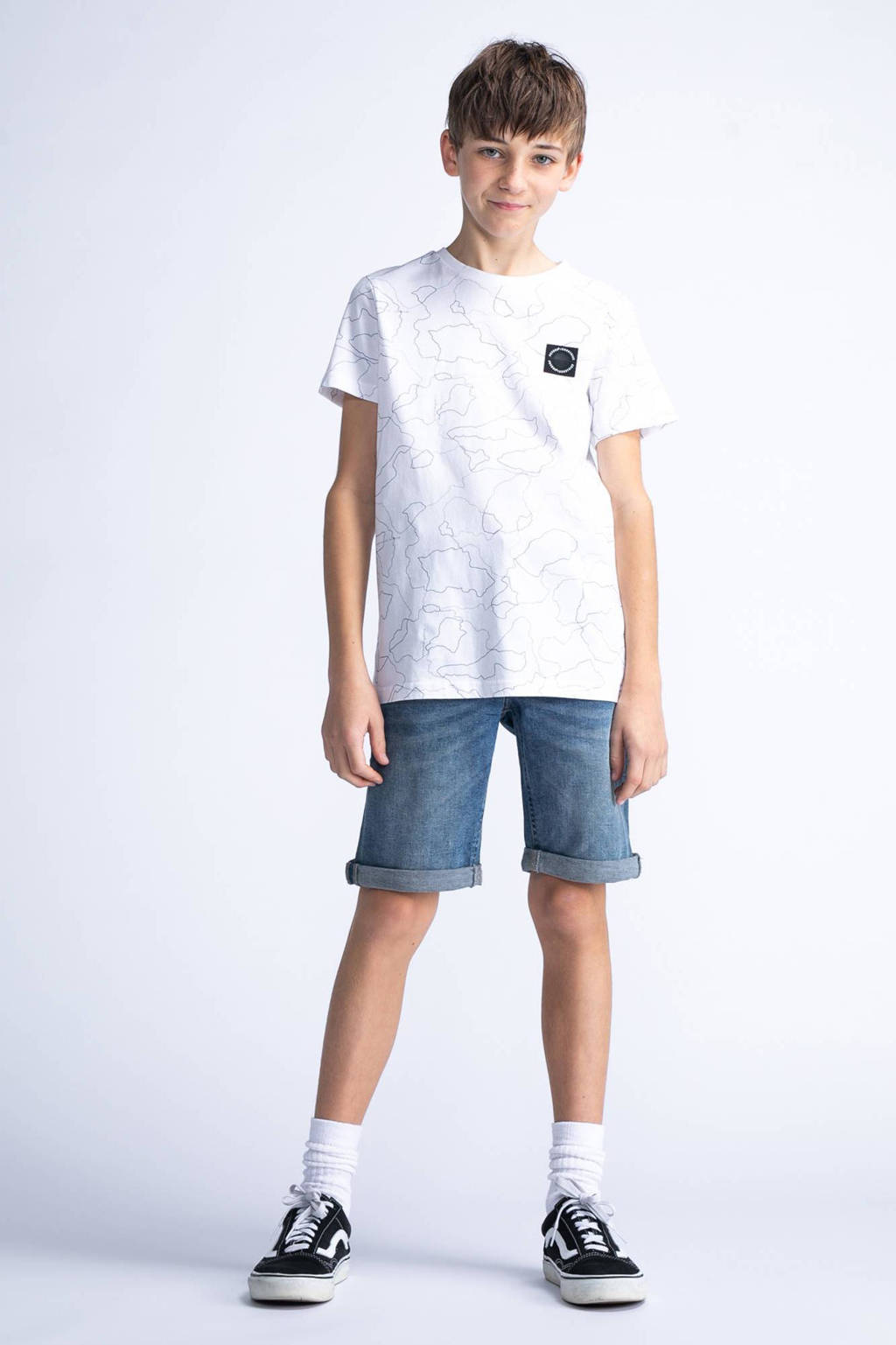 Petrol Industries T-shirt met logo wit