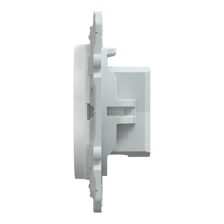Prise TV simple Schneider Electric Ovalis blanc