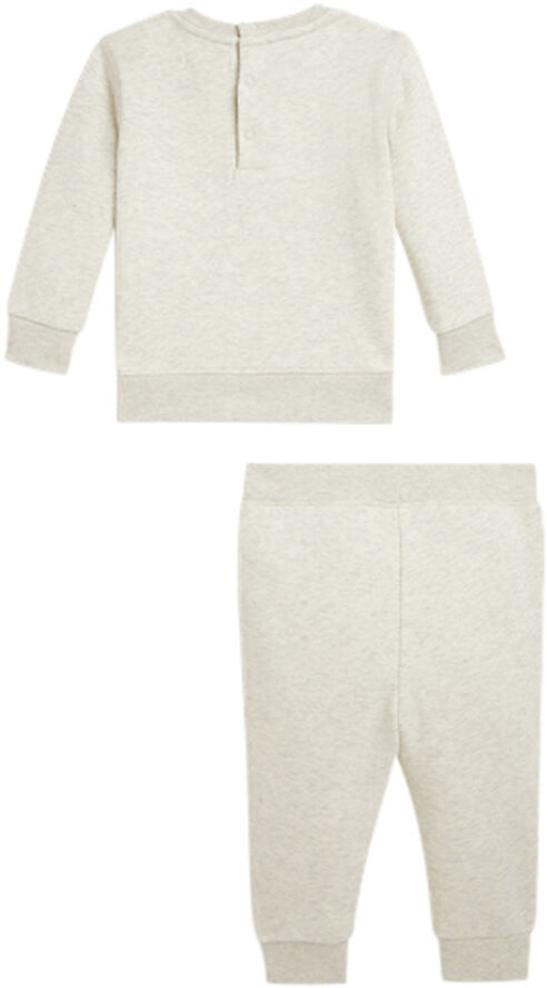Polo Ralph Lauren GRAPHIC FLEECE-LS BEAR SET-ST-PNS Oatmeal heather