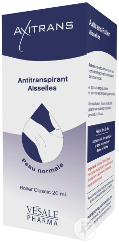 Axitrans Anti-Transpirant Aisselles Roller Classic 20ml