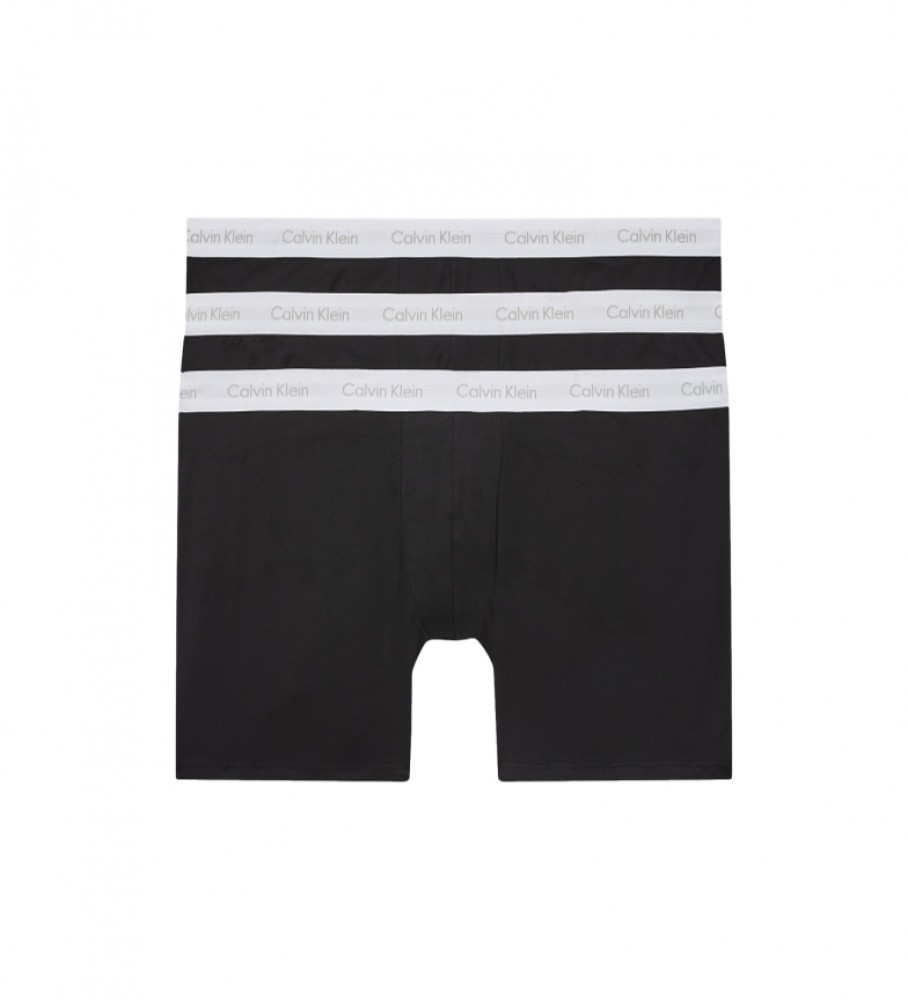 Pacote com 3 cuecas boxer plus size da Calvin Klein