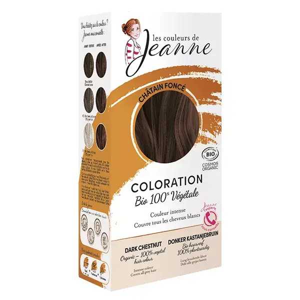 Les Couleurs de Jeanne Coloration Végétale Châtain Foncé 100g