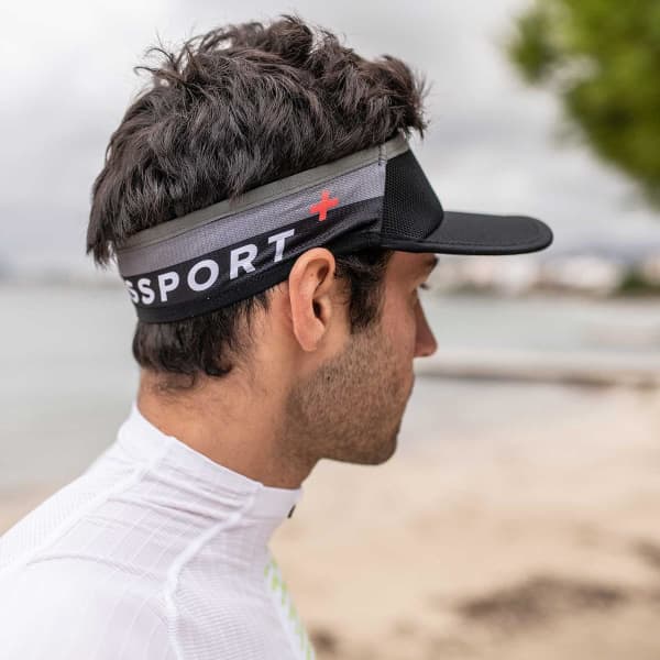Visière running COMPRESSPORT VISOR ULTRALIGHT BLACK