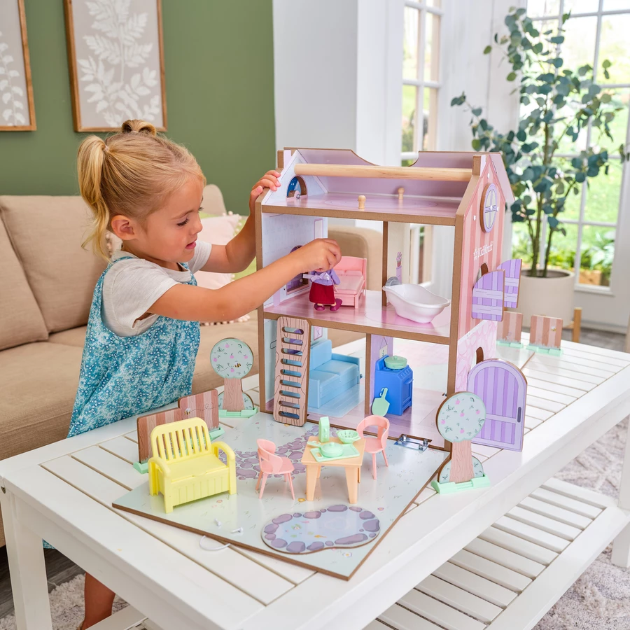 KidKraft® Cottage- Puppenhaus zum Spielen und Verstauen