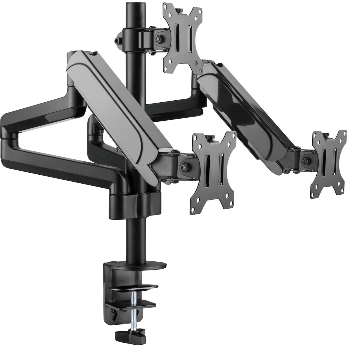 Essentials Triple Spring skjermarm (sort)