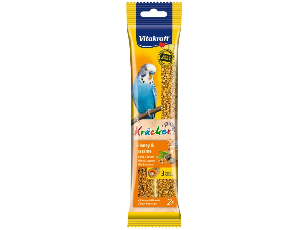 BARRITAS PARA PERIQUITO VITAKRAFT MEL PACK 2 UNIDADES