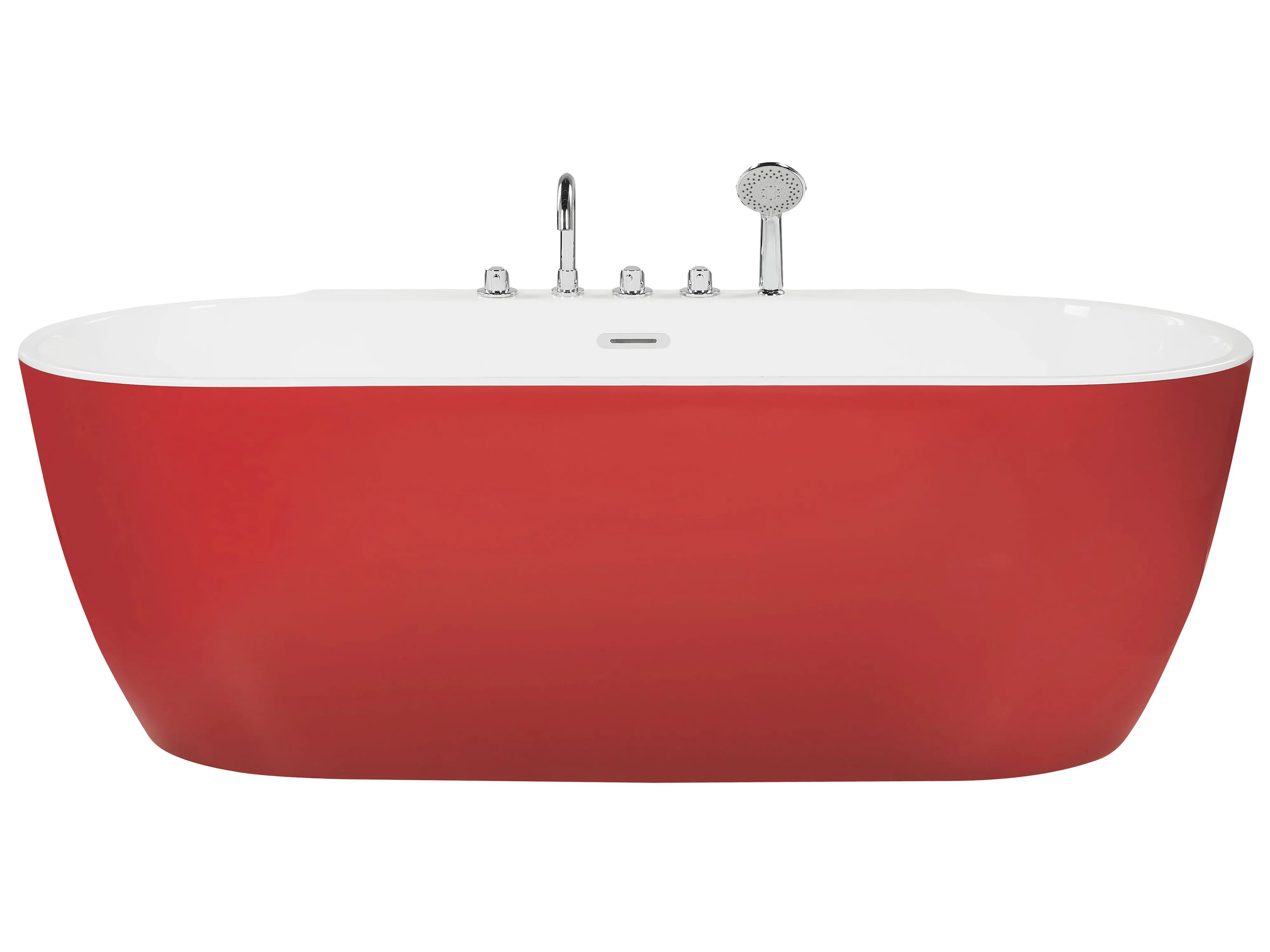 Vrijstaand bad ROTSO 170 x 80 cm Rood