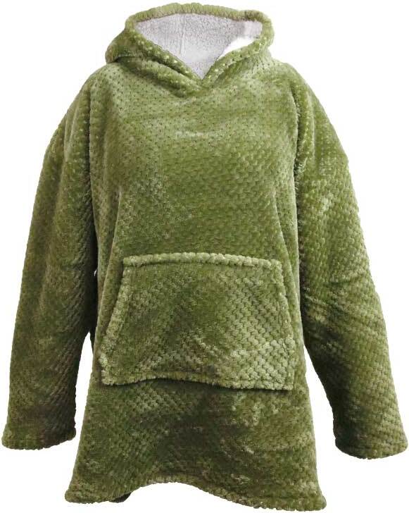 Unique living hoodie Mies groen oversized onesize