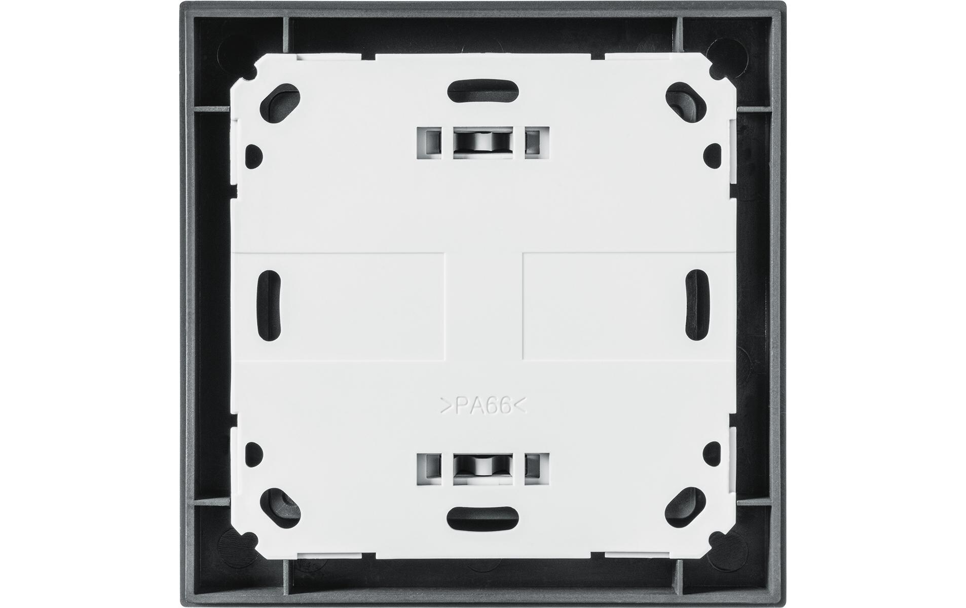 Smart Home Bewegungsmelder im WM55 Rahmen, AnthrazitBewegungsmelder mit zwei Tasten HmIP-SMI55-2, HmIP-SMI55-A