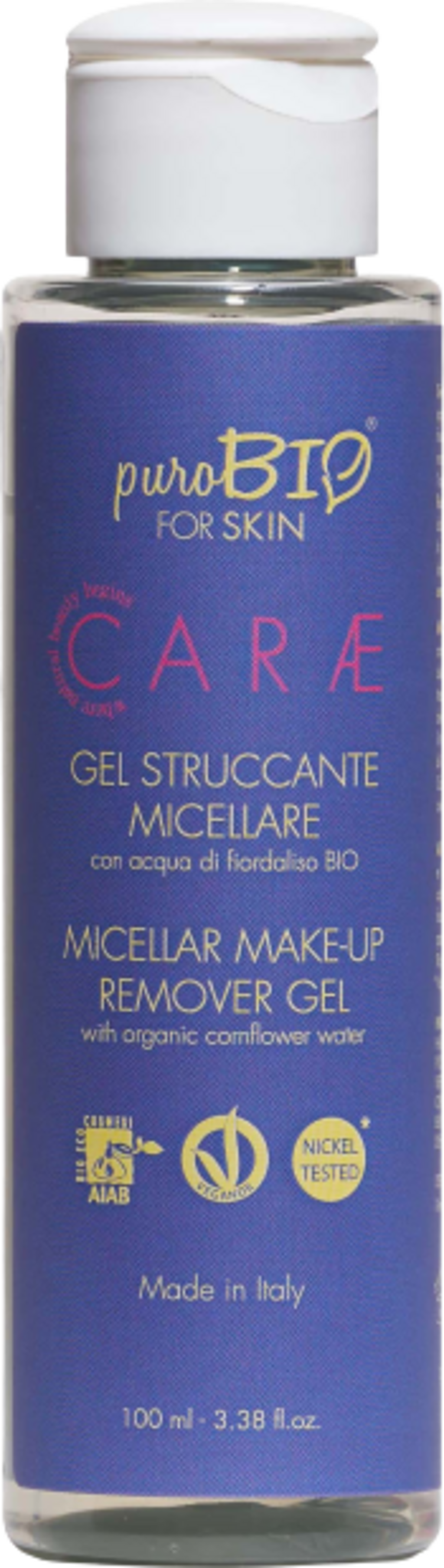 puroBIO cosmetics  CARÆ Micellar Make-up Remover Gel, 100 ml