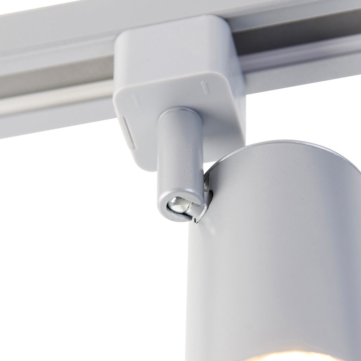 Modern railsysteem met 4 spots zilver 1-fase  - Iconic Yade