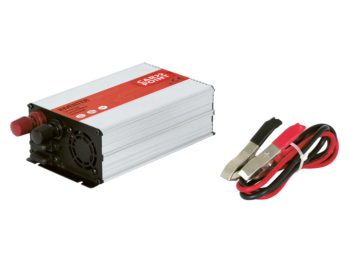 Carpoint 12V>230V frans stopcontact omvormer - 600 watt