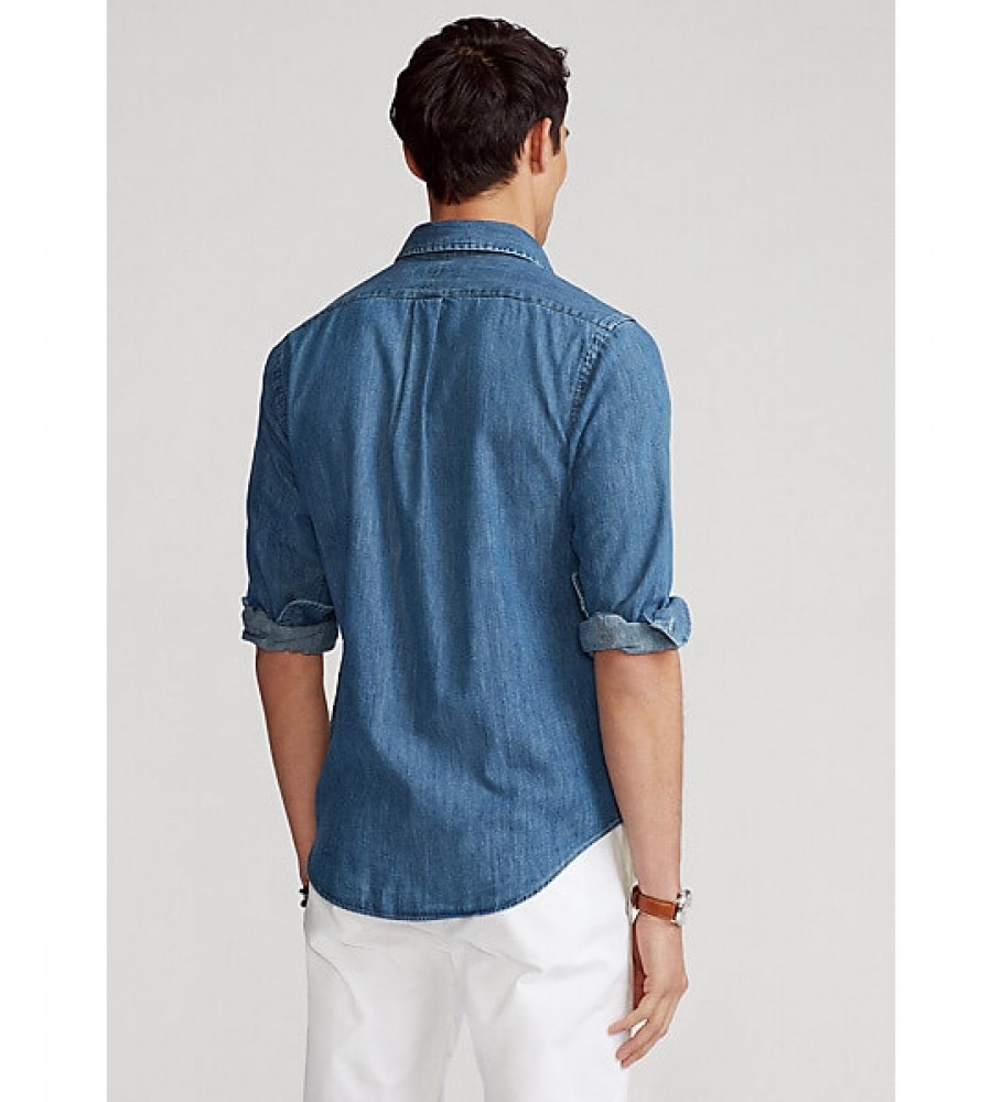 Ralph Lauren Camisa vaquera Custom Fit azul