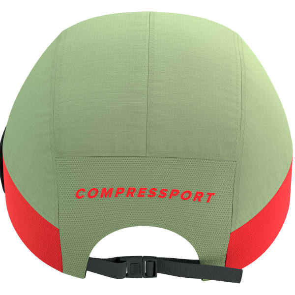 Casquette trail COMPRESSPORT 5 PANEL LIGHT CAP NILE/FLUO RED